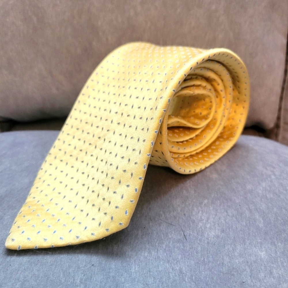Andrew's Ties Elegant Butter Yellow Silk Tie
